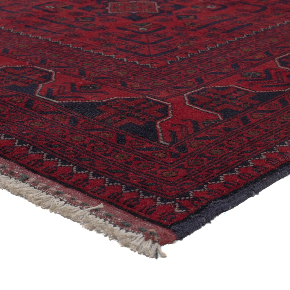 Afghan Teppich - Kunduz - 295 x 201 cm - dunkelrot