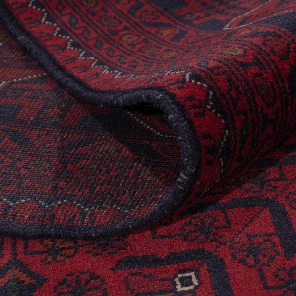 Afghan Teppich - Kunduz - 295 x 201 cm - dunkelrot