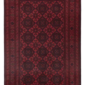 Afghan Teppich - Kunduz - 296 x 196 cm - rot