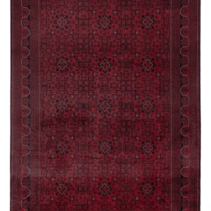 Afghan Teppich - Kunduz - 296 x 200 cm - dunkelrot
