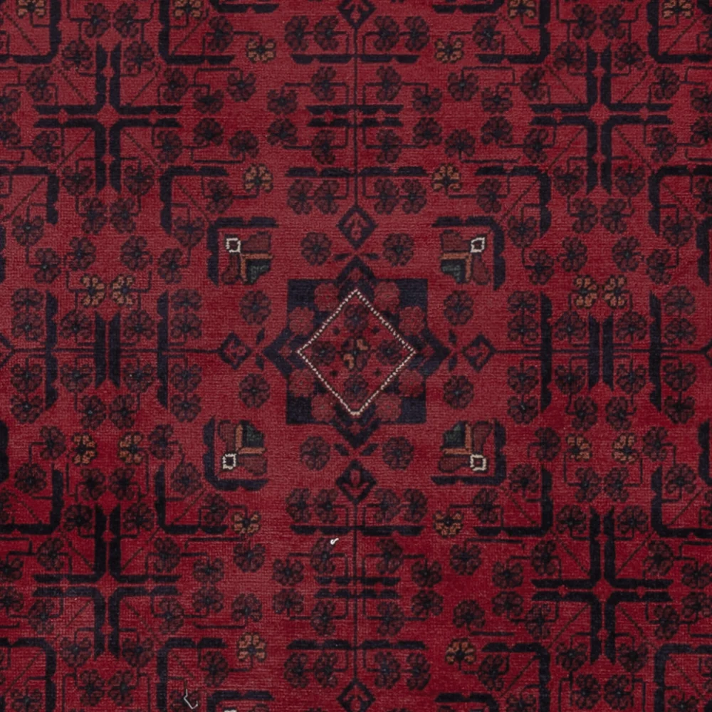 Afghan Teppich - Kunduz - 296 x 200 cm - dunkelrot