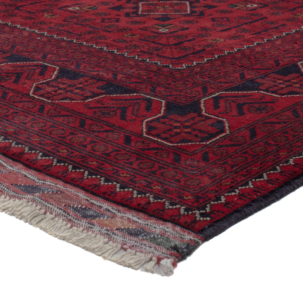 Afghan Teppich - Kunduz - 296 x 200 cm - dunkelrot