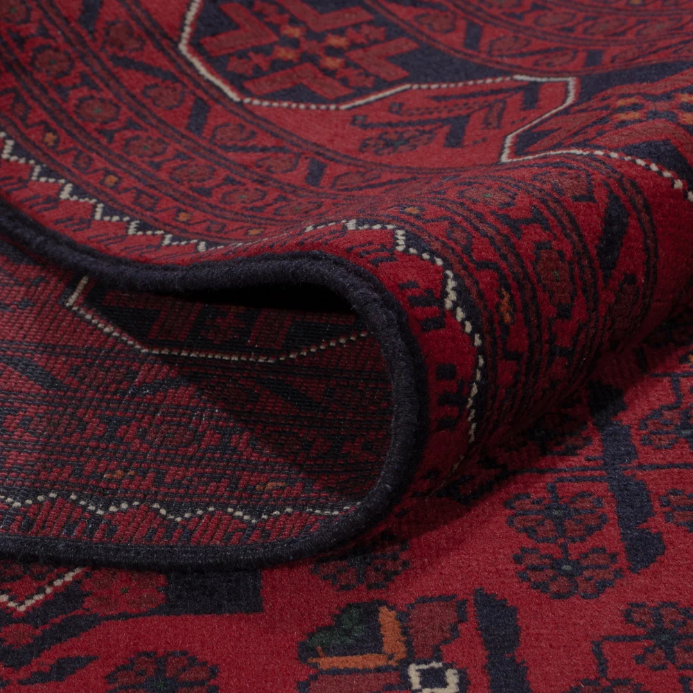 Afghan Teppich - Kunduz - 296 x 200 cm - dunkelrot
