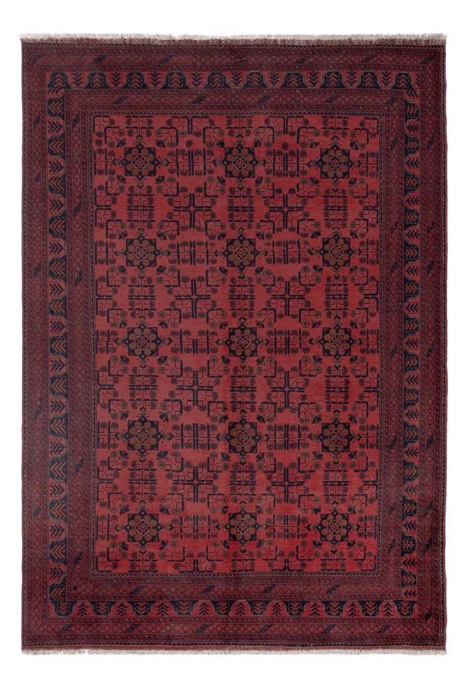 Afghan Teppich - Kunduz - 296 x 206 cm - rot
