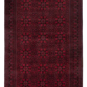 Afghan Teppich - Kunduz - 301 x 196 cm - dunkelrot