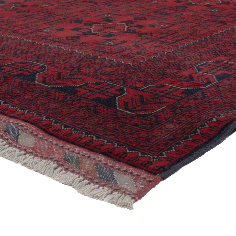 Afghan Teppich - Kunduz - 301 x 196 cm - dunkelrot
