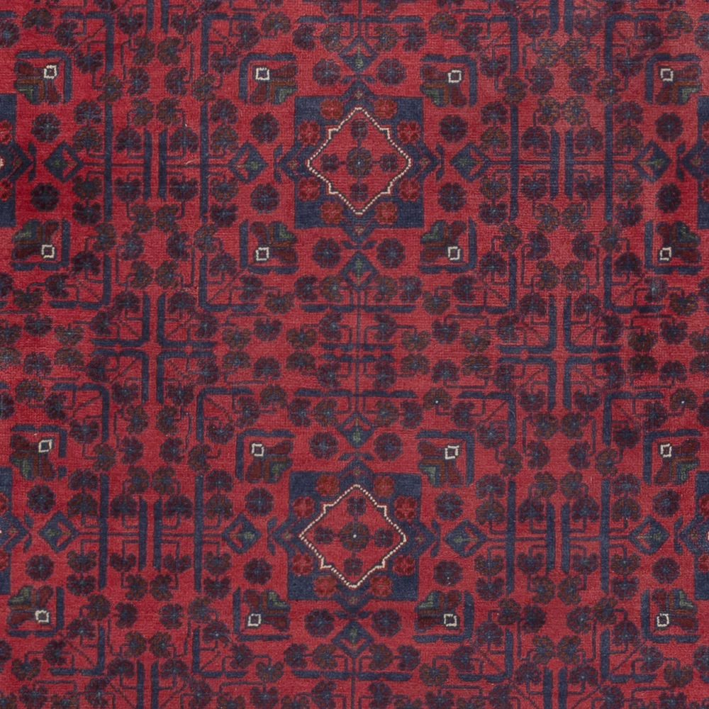 Afghan Teppich - Kunduz - 301 x 200 cm - dunkelrot