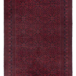 Afghan Teppich - Kunduz - 306 x 200 cm - dunkelrot