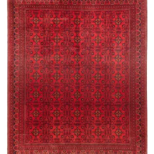 Afghan Teppich - Kunduz - 382 x 309 cm - rot