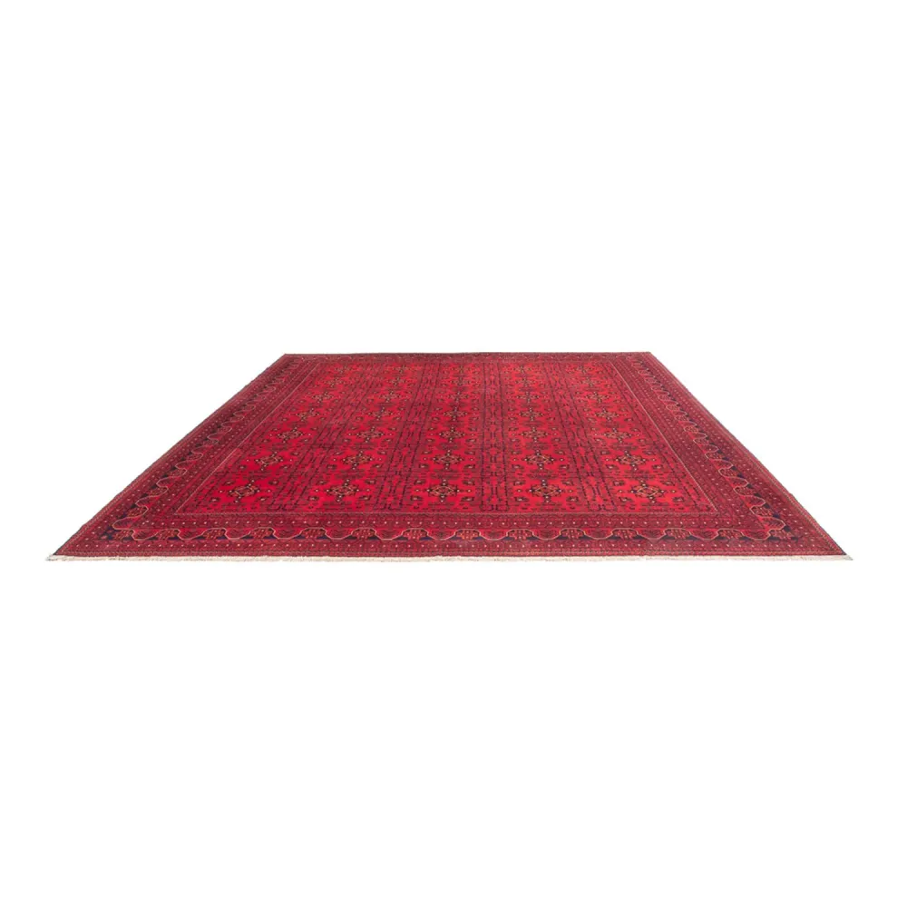 Afghan Teppich - Kunduz - 382 x 309 cm - rot