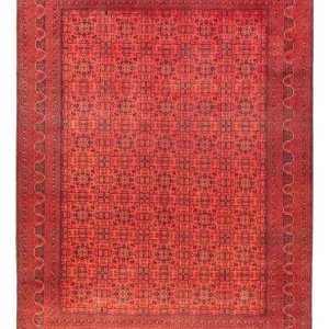Afghan Teppich - Kunduz - 393 x 300 cm - rot