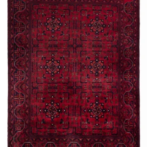 Afghan Teppich - Royal - 138 x 101 cm - rot