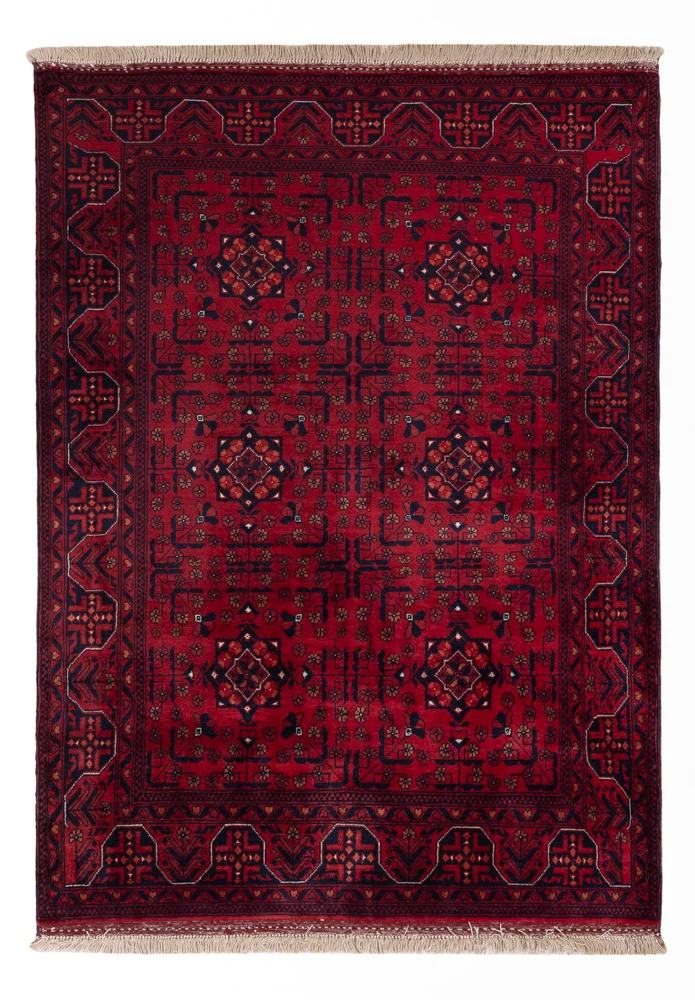 Afghan Teppich - Royal - 138 x 101 cm - rot