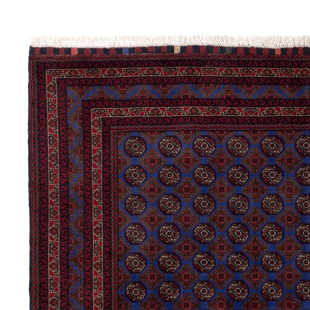 Afghan Teppich - Royal - 195 x 151 cm - blau