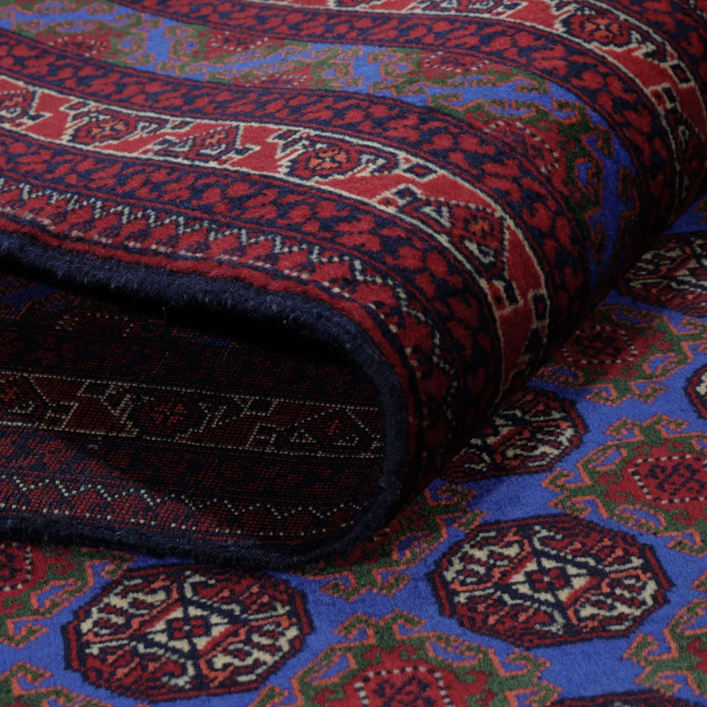 Afghan Teppich - Royal - 195 x 151 cm - blau