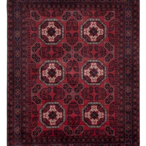Afghan Teppich - Royal - 198 x 151 cm - rot