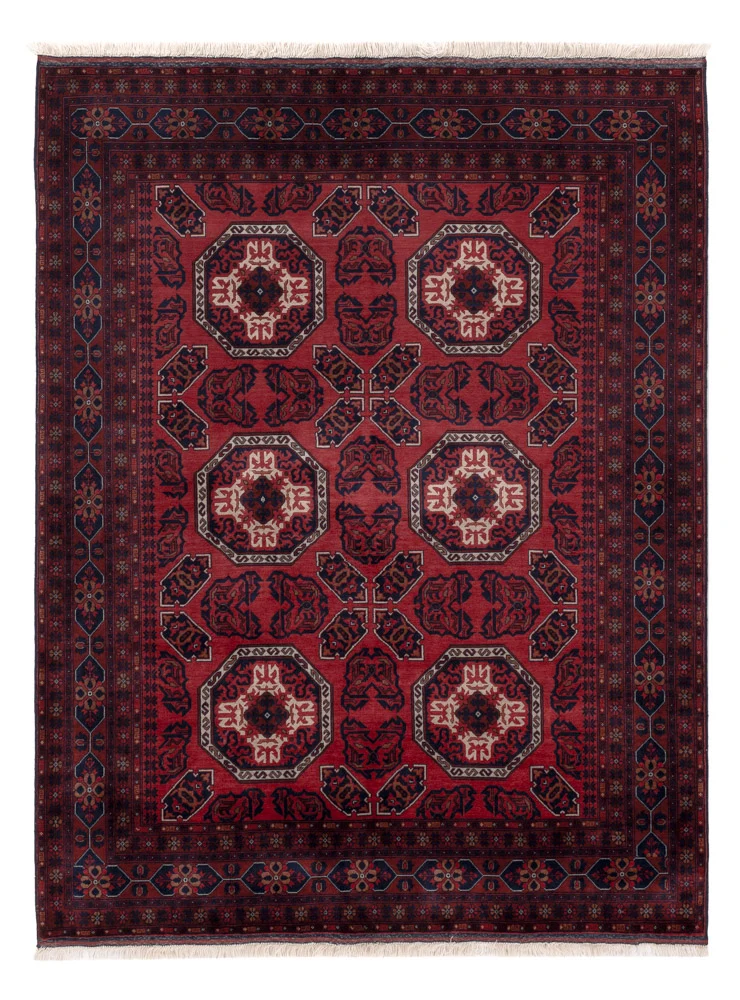 Afghan Teppich - Royal - 198 x 151 cm - rot