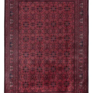 Afghan Teppich - Royal - 292 x 199 cm - dunkelrot