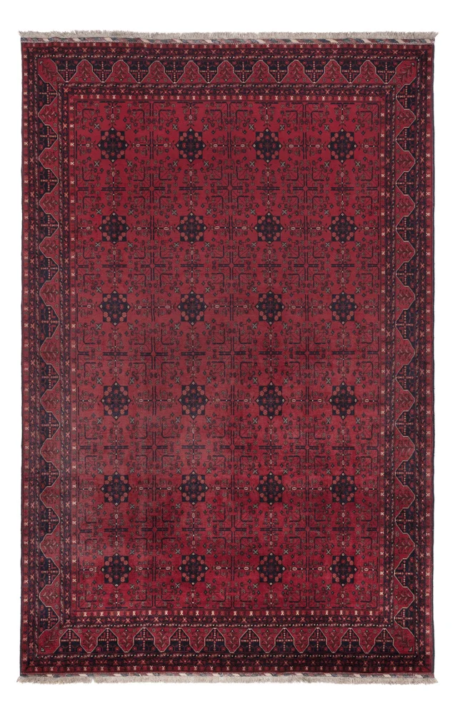 Afghan Teppich - Royal - 302 x 193 cm - dunkelrot