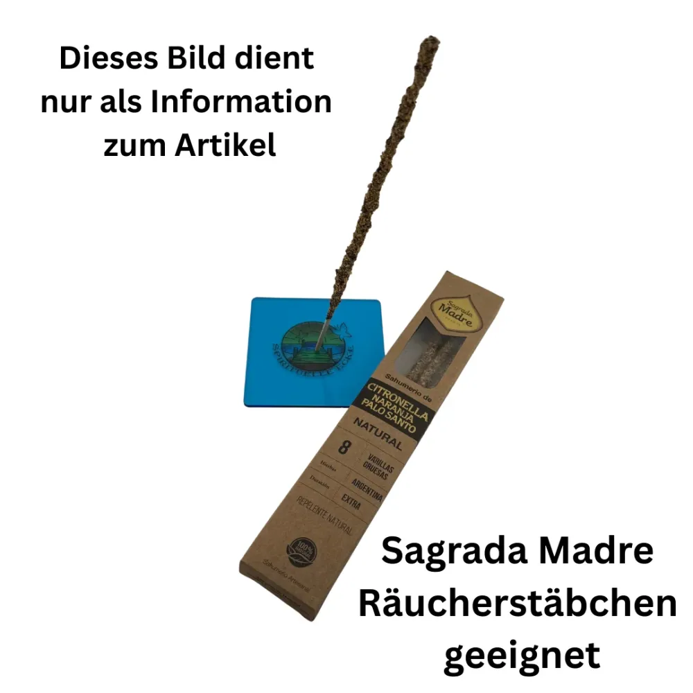 Ahnenschädel – Motiv 9 | Abstrakter Räucherstäbchenhalter aus Acryl - 10 × 10 cm