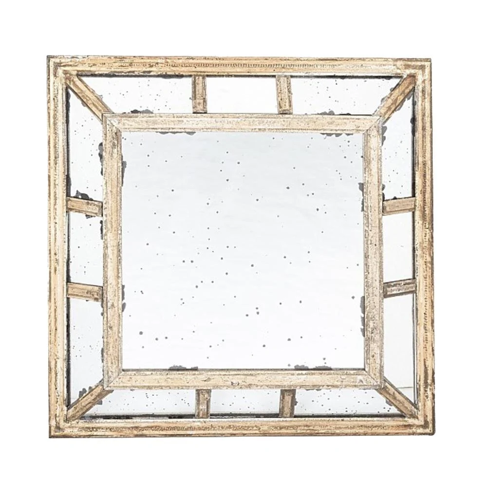 Antikgoldener Spiegel 60x60 cm