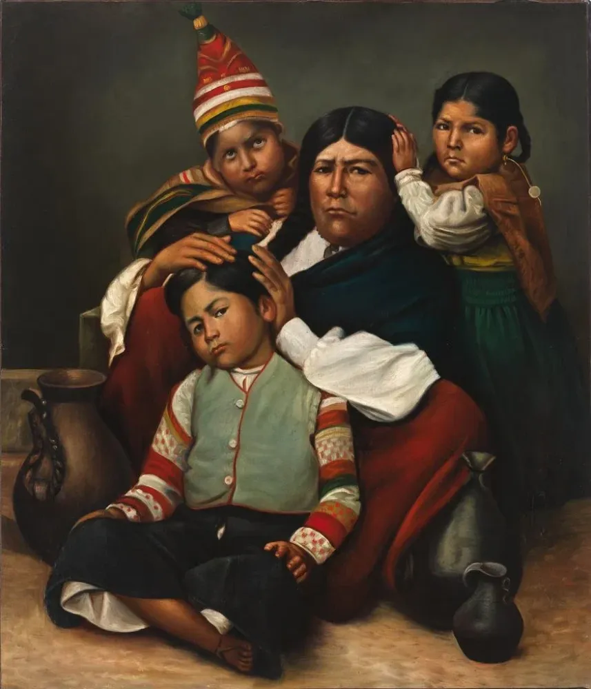 Aymara-Gemälde - Anonym | Kunstdruck
