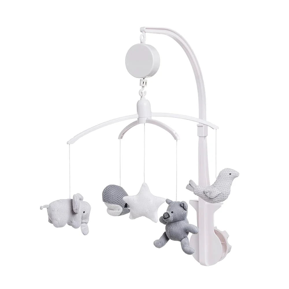 Baby's Only Musik Mobile silver-grey/grey/white