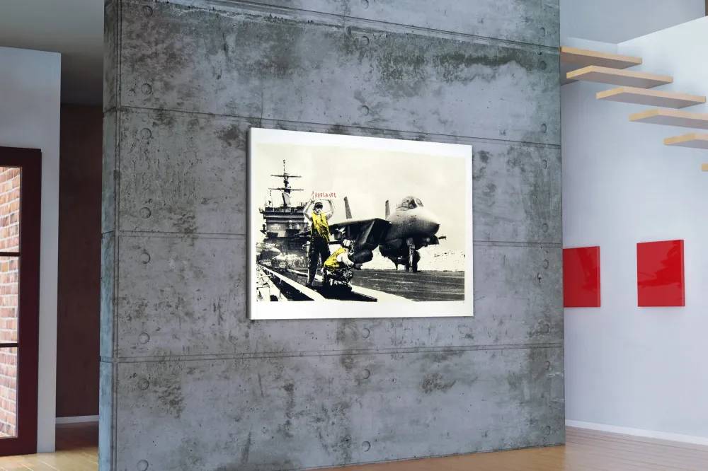 Banksy Kunstdruck - Leinwand mit Keilrahmen - Applause