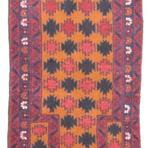 Belutsch Teppich 126 x 77 cm - orange