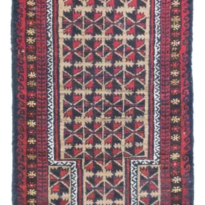 Belutsch Teppich 129 x 78 cm - blau