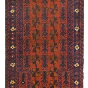 Belutsch Teppich 133 x 80 cm - orange