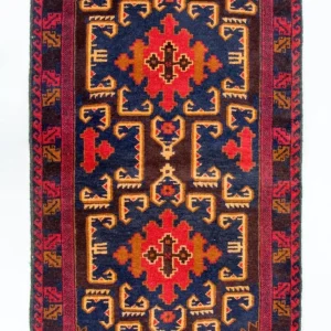 Belutsch Teppich 142 x 85 cm - mehrfarbig
