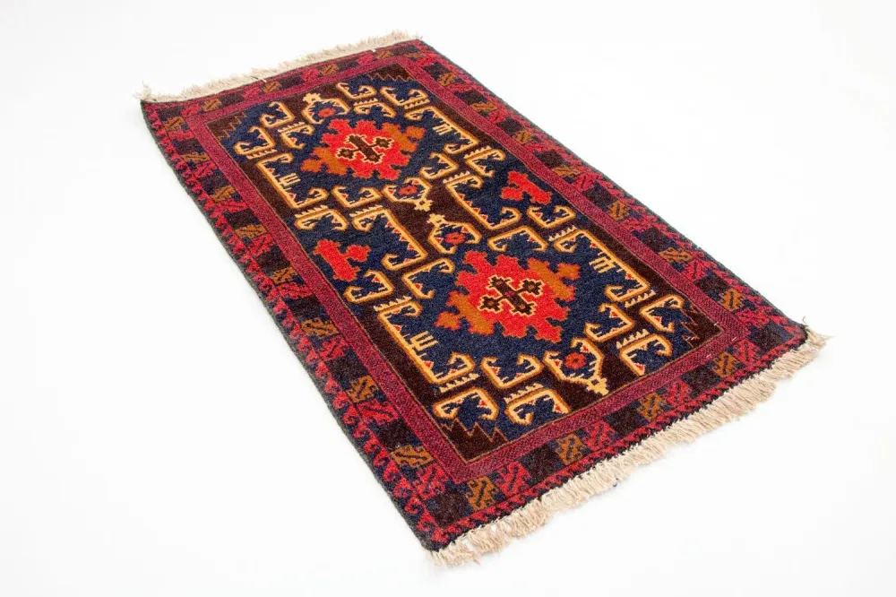 Belutsch Teppich 142 x 85 cm - mehrfarbig