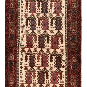 Belutsch Teppich - 155 x 98 cm - beige
