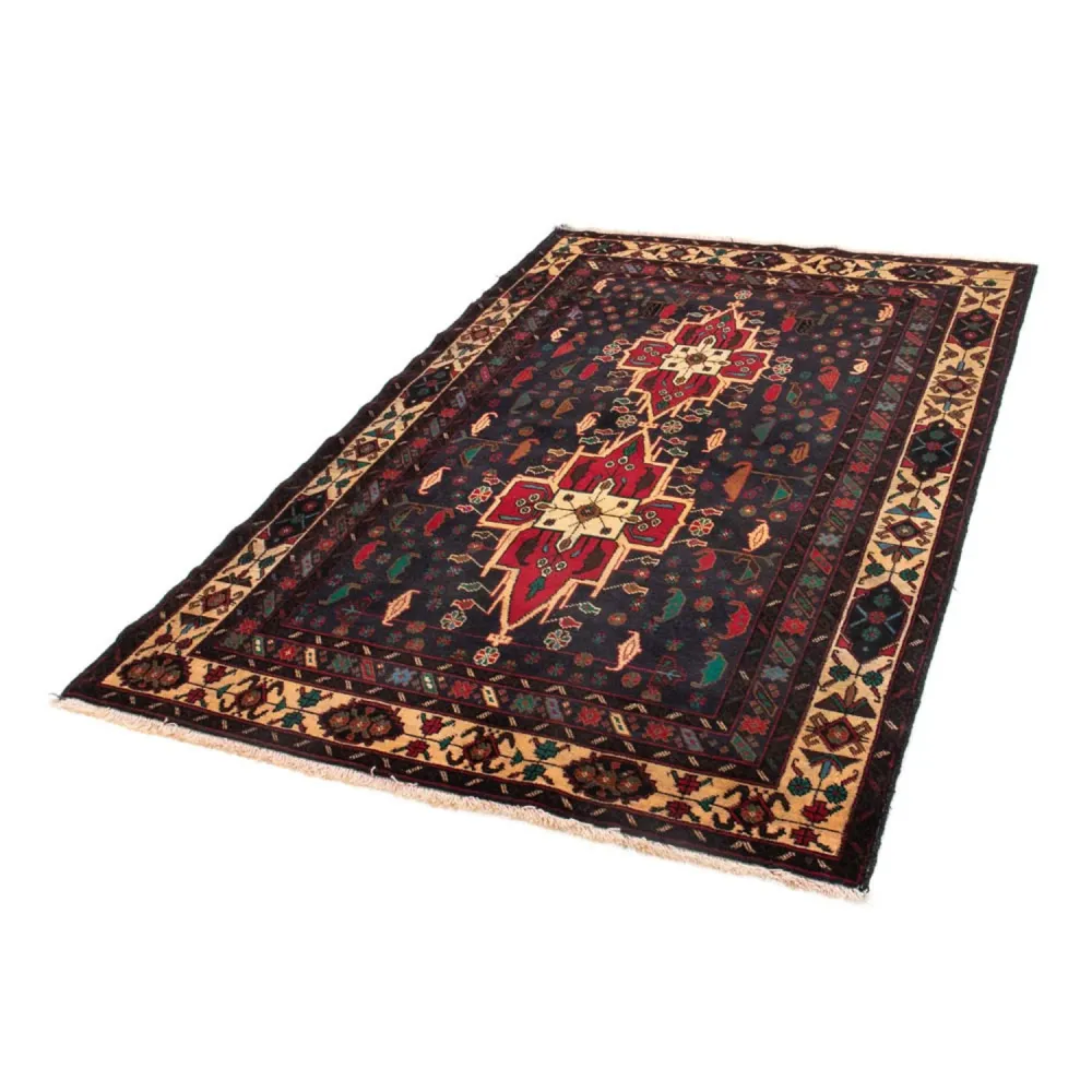 Belutsch Teppich 180 x 115 cm - dunkelblau