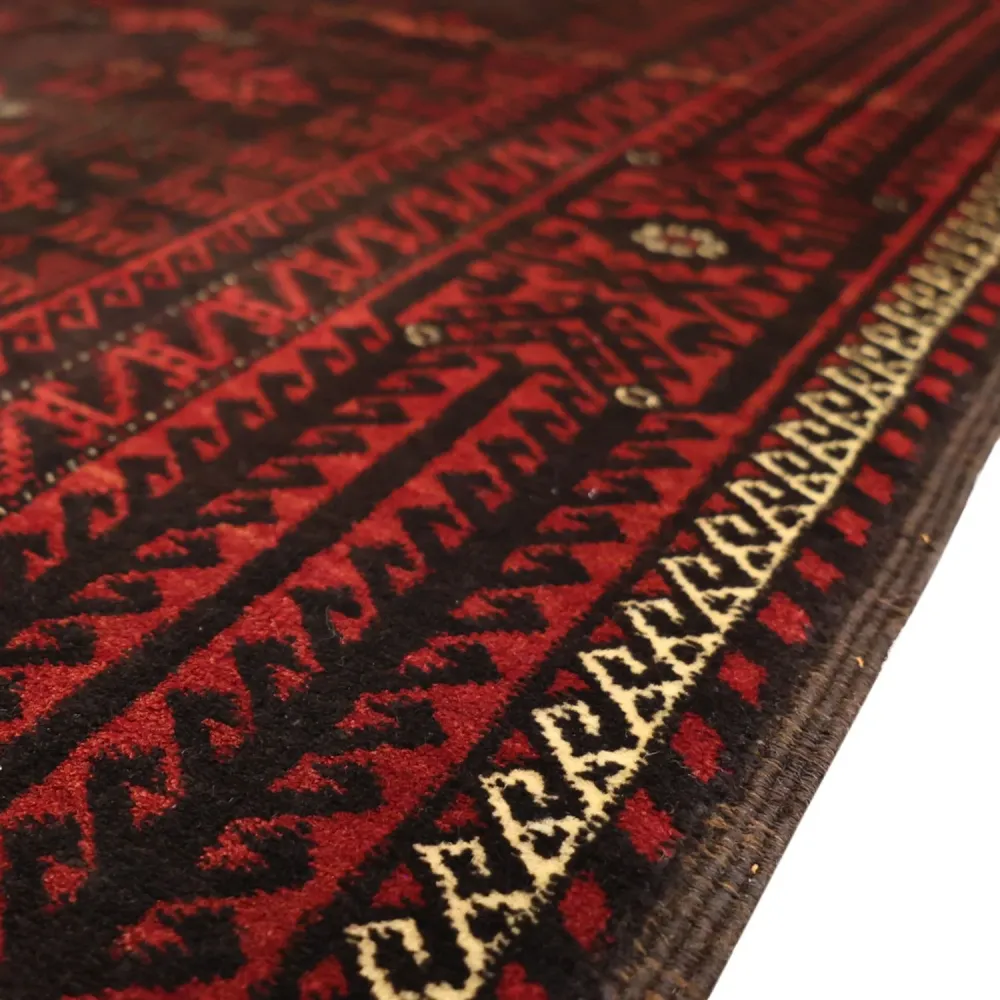 Belutsch Teppich - 190 x 107 cm - dunkelrot