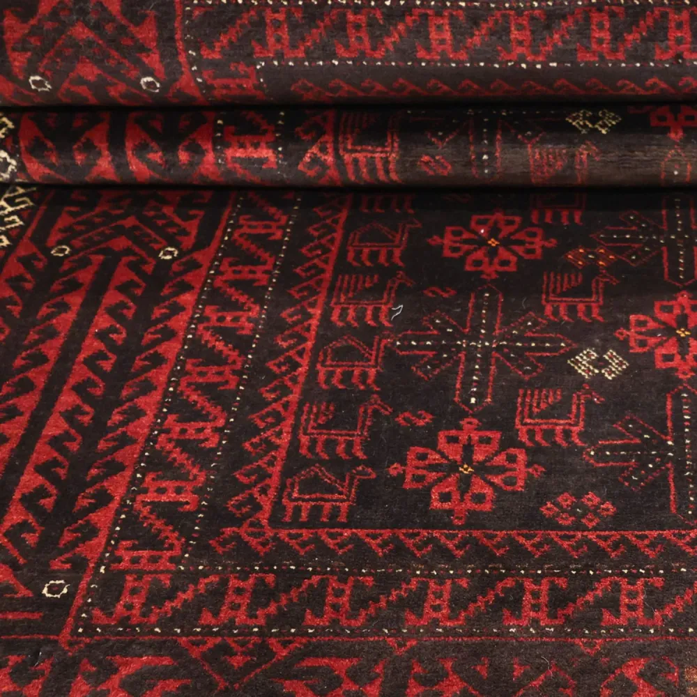 Belutsch Teppich - 190 x 107 cm - dunkelrot