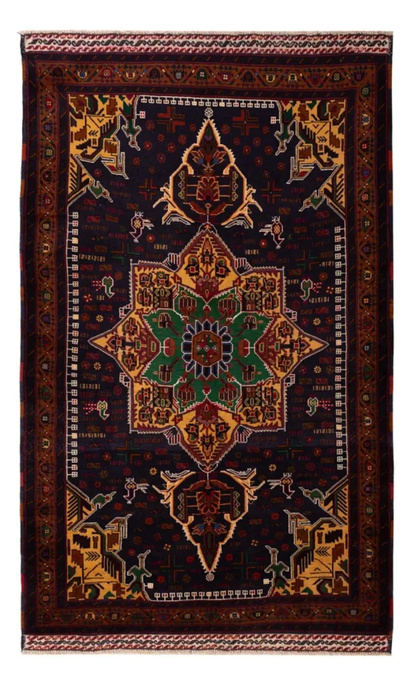 Belutsch Teppich - 195 x 120 cm - mehrfarbig