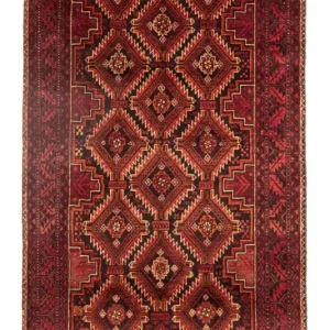 Belutsch Teppich 196 x 97 cm - mehrfarbig