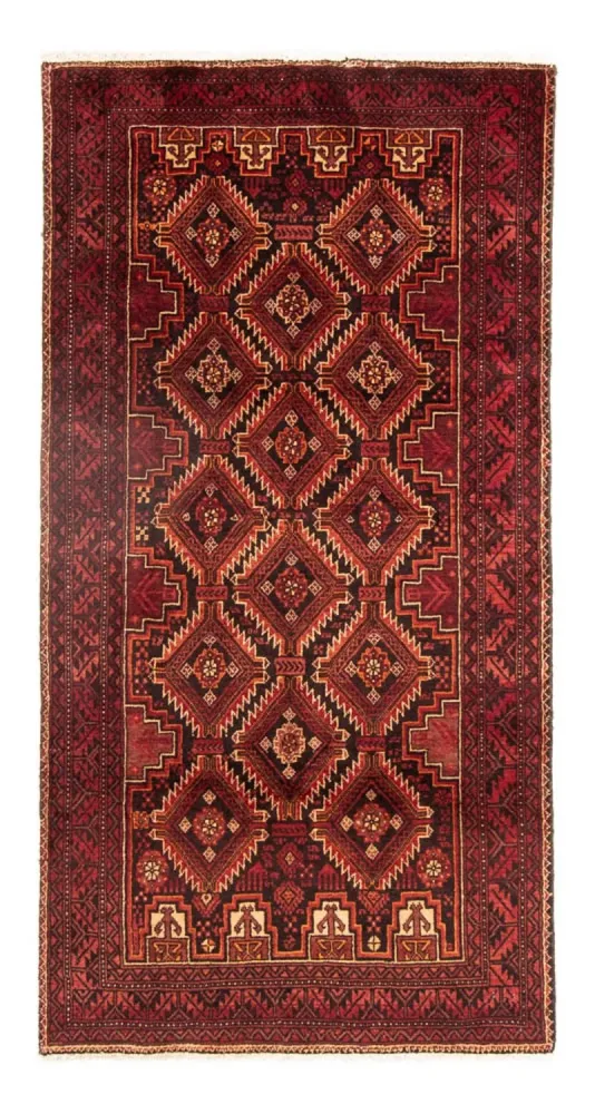 Belutsch Teppich 196 x 97 cm - mehrfarbig