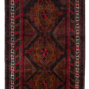 Belutsch Teppich - 198 x 116 cm - dunkelrot