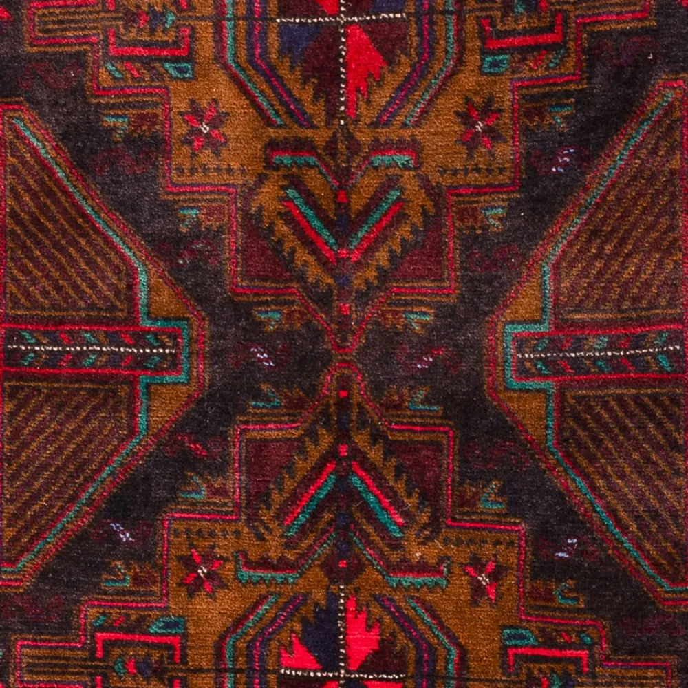 Belutsch Teppich - 198 x 116 cm - dunkelrot