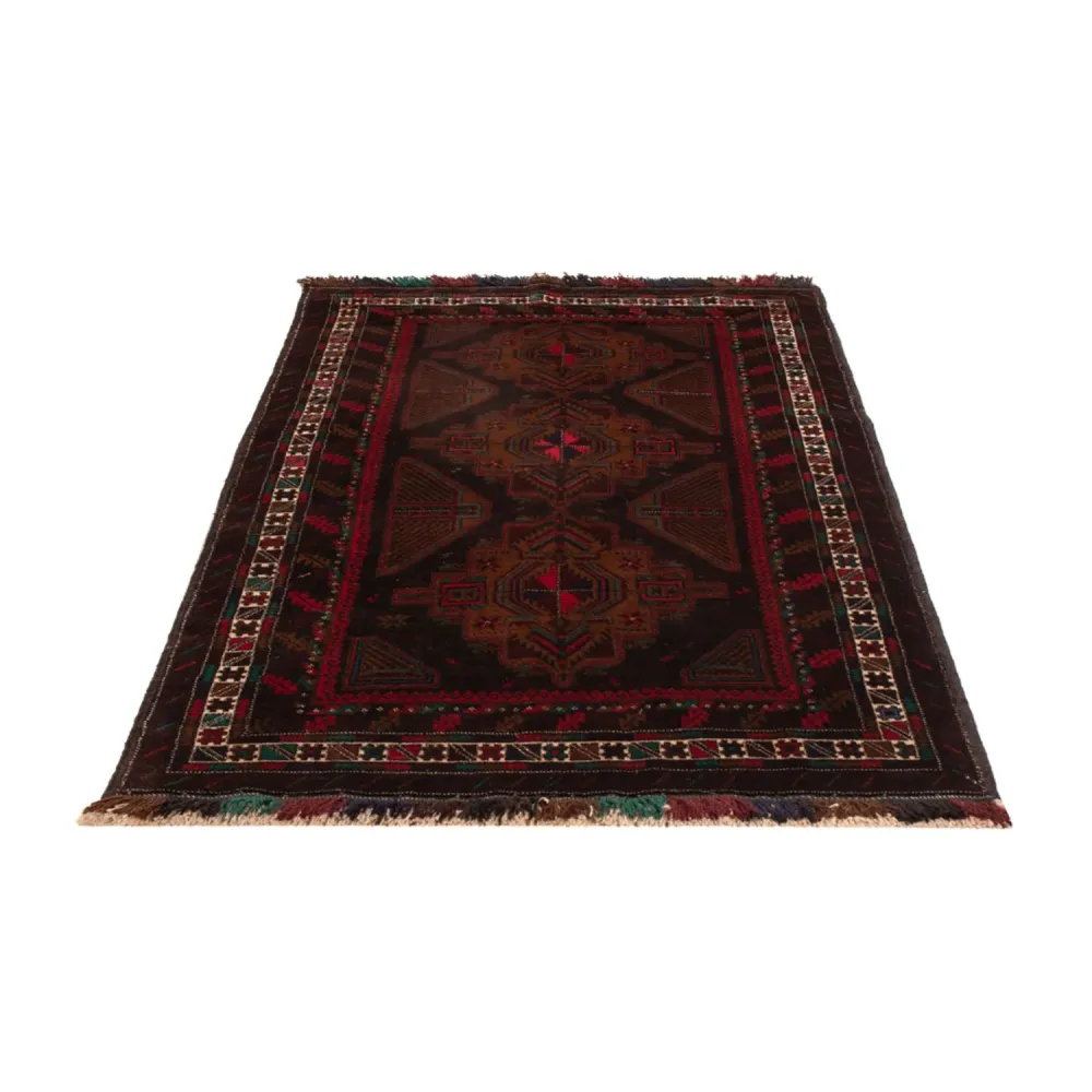 Belutsch Teppich - 198 x 116 cm - dunkelrot