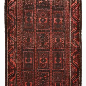 Belutsch Teppich - 205 x 117 cm - dunkelrot