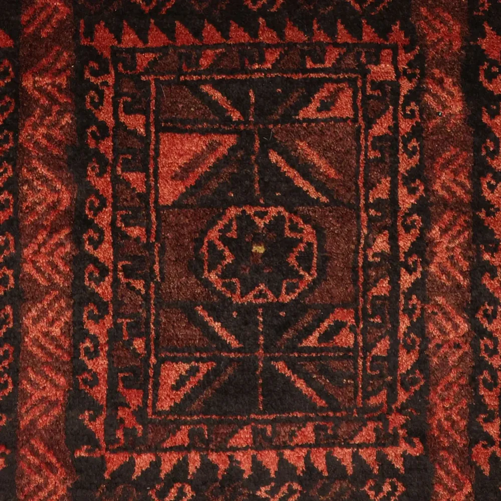 Belutsch Teppich - 205 x 117 cm - dunkelrot