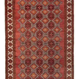 Belutsch Teppich 218 x 128 cm - rot
