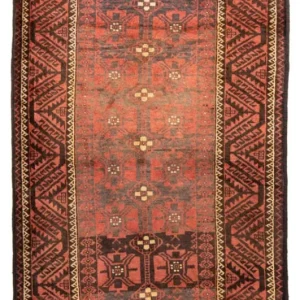 Belutsch Teppich 225 x 123 cm - hellrot