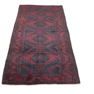 Belutsch Teppich 270 x 136 cm - blau