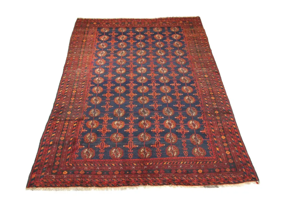Belutsch Teppich 286 x 193 cm - blau