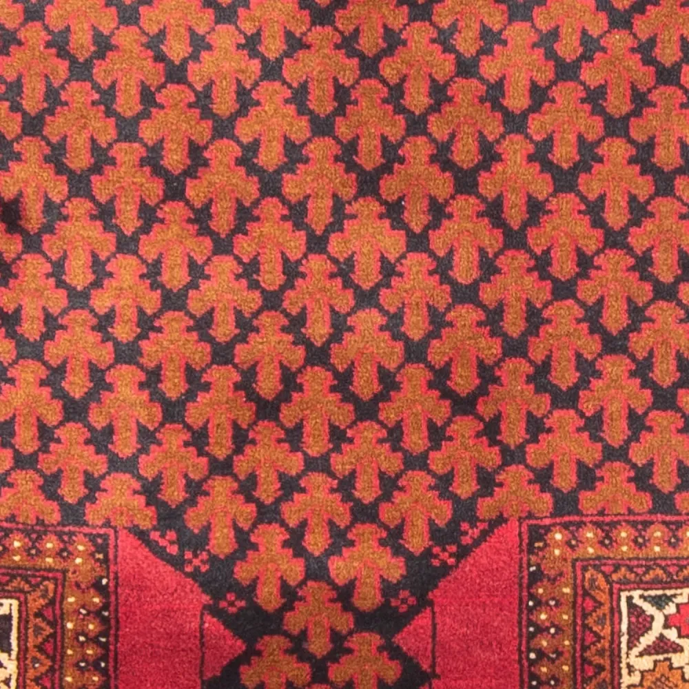 Belutsch Teppich - Gebetsteppich - 131 x 96 cm - rot